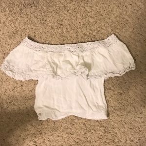 Off the shoulder crop top